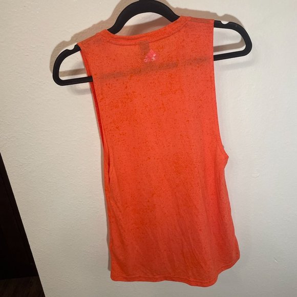 Adidas Flecks Workout Tank Orange Womens Size XS (looks Medium) - Picture 2 of 6